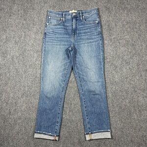 Madewell High Rise Slim Crop Boyfriend Jeans Size 27T